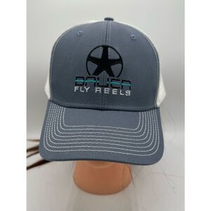 Bauer Fly Reels Smooth Trucker Hat in charcoal gray and white